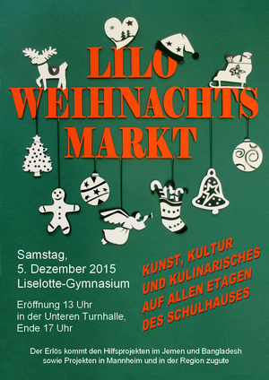 Plakat Weihnachtsmarkt 2015