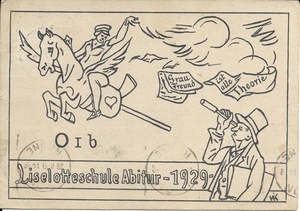 Abiturkarte 1929