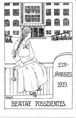 Einjährigenkarte 1919