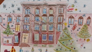 Weihnachtsbild von Lilia Ensslin Klasse 5c